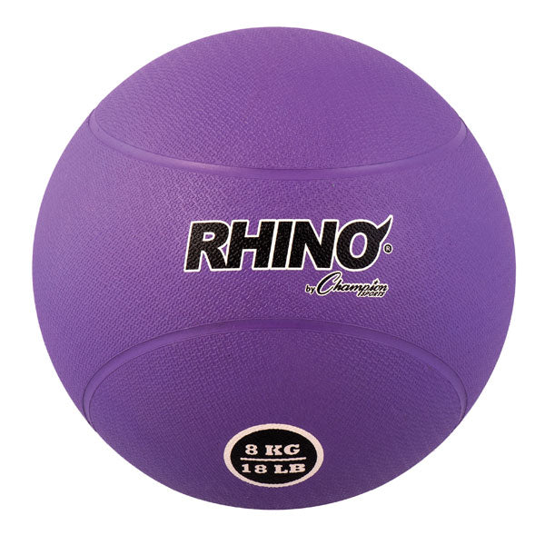 8 Kilo Rubber Medicine Ball Purple