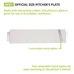 Official Size Pitcher's Plate