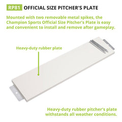 Official Size Pitcher's Plate