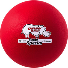 10 Inch Rhino Skin Super Special Foam Ball Red