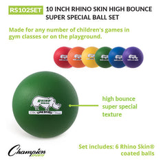 10 Inch Rhino Skin High Bounce Super Special Ball Set