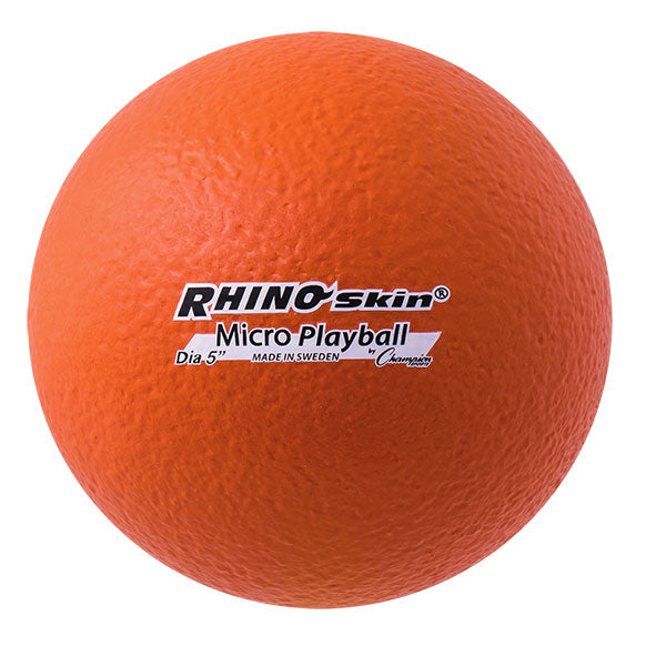 5 Inch Rhino Skin Micro Playball Orange