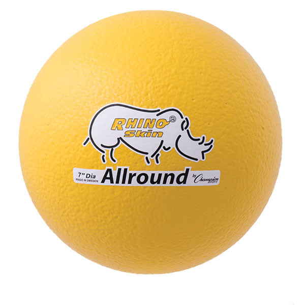 7 Inch Rhino Skin Allround Medium Bounce Foam Ball Yellow