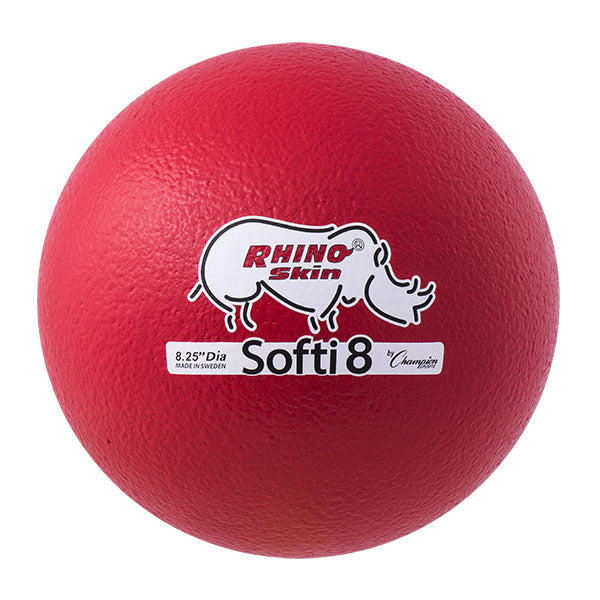 8.25 Inch Rhino Skin Low Bounce Softi Foam Ball Red