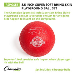 8.5 Inch Soft Rhino Skin Playground Ball Set