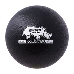 6 Inch Rhino Skin Dodgeball Black