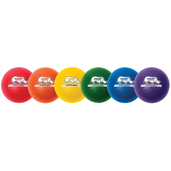 8 Inch Rhino Skin Low Bounce Dodgeball Set