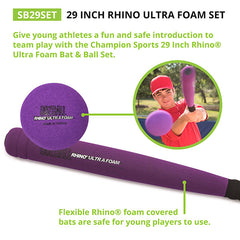 Rhino Ultra Foam Bat and Ball