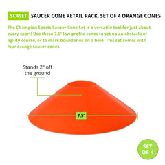 Saucer Cone Set of 4