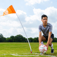 One-Piece Economy Soccer Corner Flag Set