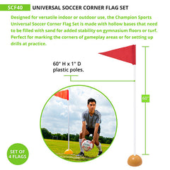 Universal Soccer Corner Flags