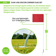 Slim Line Soccer Corner Flags