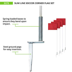 Slim Line Soccer Corner Flags