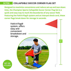 Collapsible Soccer Corner Flags