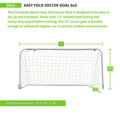 Easy Fold Soccer Goal