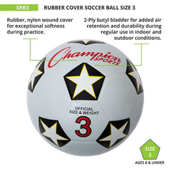 Rubber Soccer Ball Size 3