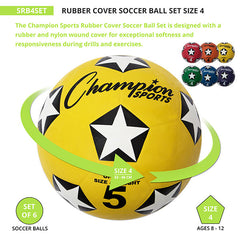 Rubber Cover Soccer Ball Set Size 4