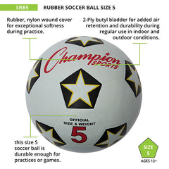 Rubber Soccer Ball Size 5