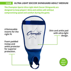 Ultra Light Soccer Shin Guard Adult