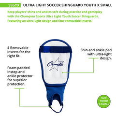 Ultra Light Soccer Shin Guard Youth X Small