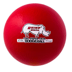 6 Inch Rhino Skin Ultramax Dodgeball Red