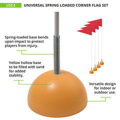 Spring Loaded Soccer Corner Flags