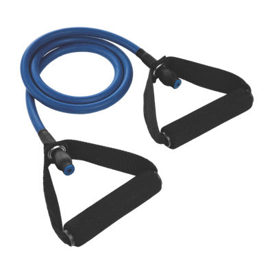 Heavy Resistance Tubing w/ Foam Handle, Blue