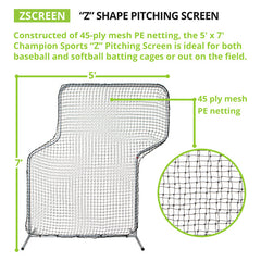 "Z" Pitching Screen