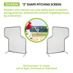 "Z" Pitching Screen