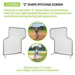 "Z" Pitching Screen